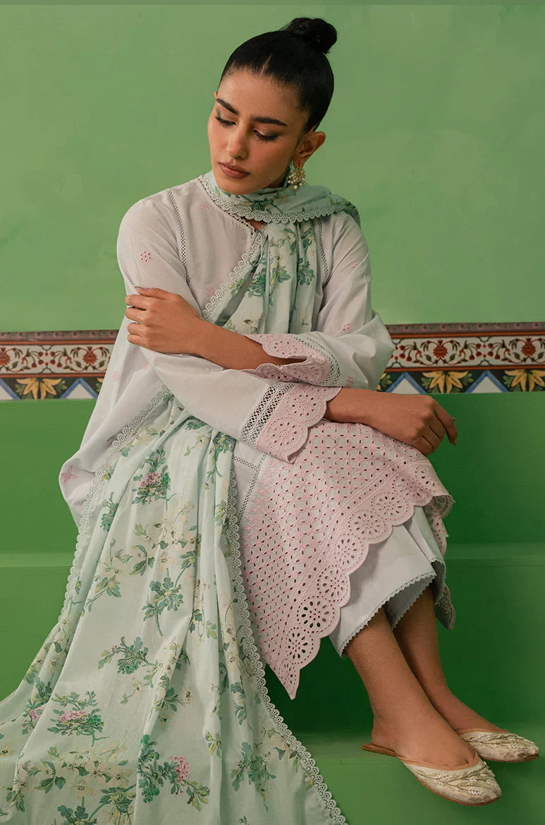Cross Stitch | Mahiri Embroidered Collection | AQUA PEARL by Designer Cross Stitch - House of Maryam - Pakistani Designer Ethnic Wear in {{ shop.shopifyCountryName }}