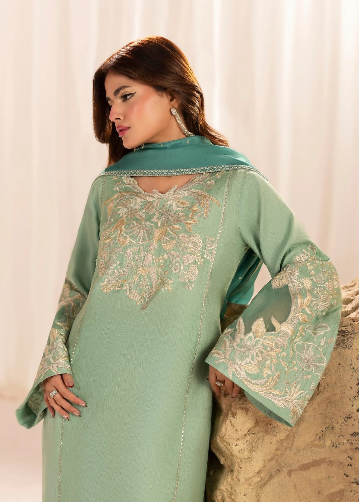Jamnii | Silk Atelier Pret 26 | SEAFORM SUGAR, image 9