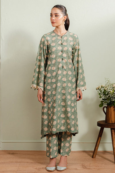 Cross Stitch | Exclusive Pret | Verdent Petals-2PC (Shirt & Trouser)