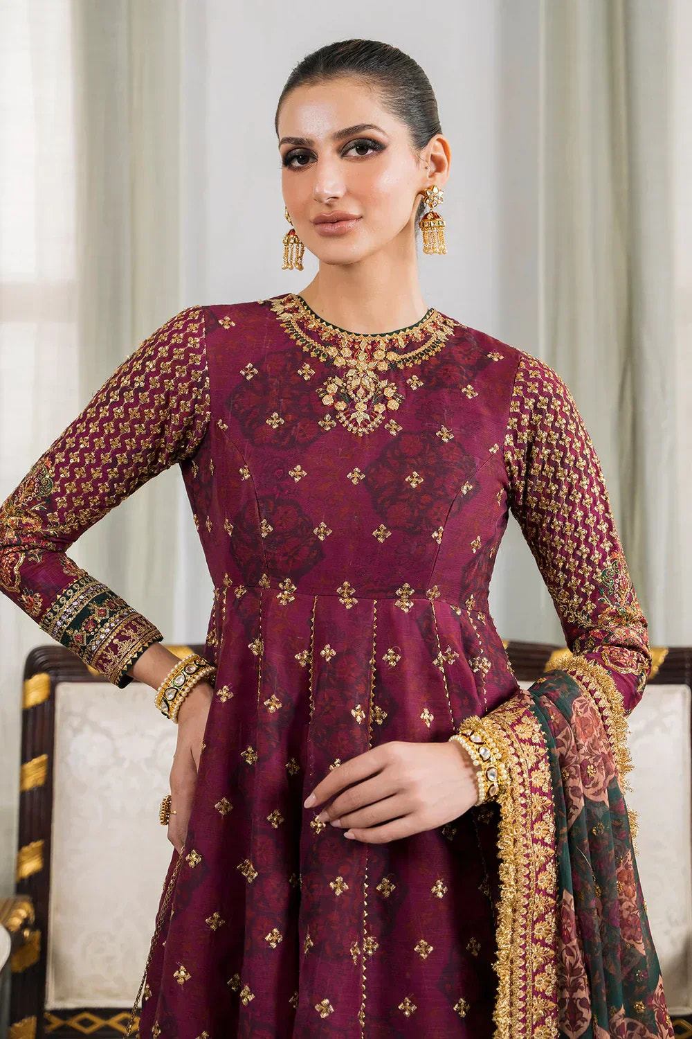 Baroque | Chantelle Embroidered Collection | CH12-03 -  Baroque Bridal - Original Designer Dress - House of Maryam