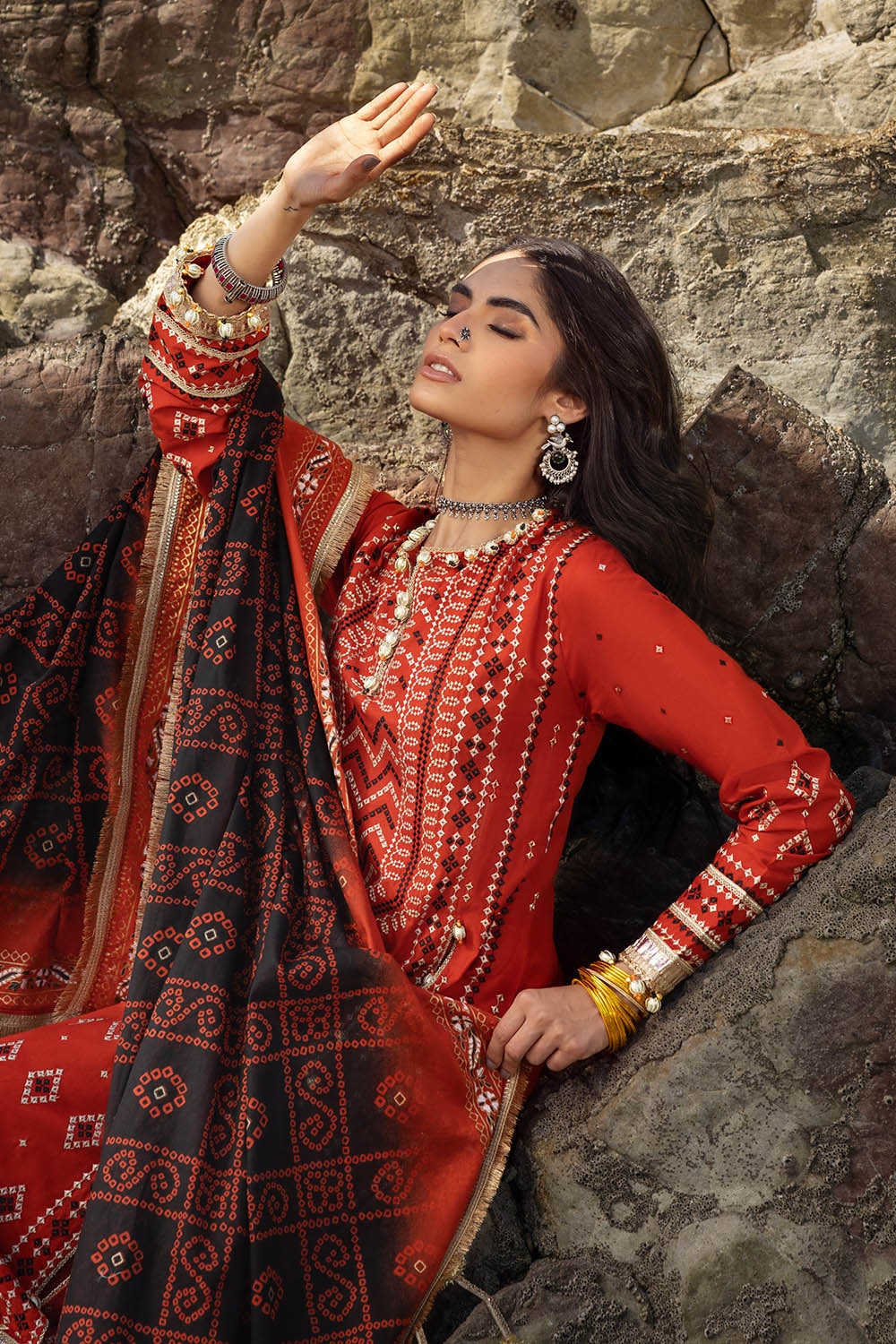 Gul Ahmed | Chunri Lawn 25 | CL-52443 -  Gul Ahmed Ladies Clothes - Original Designer Dress - House of Maryam