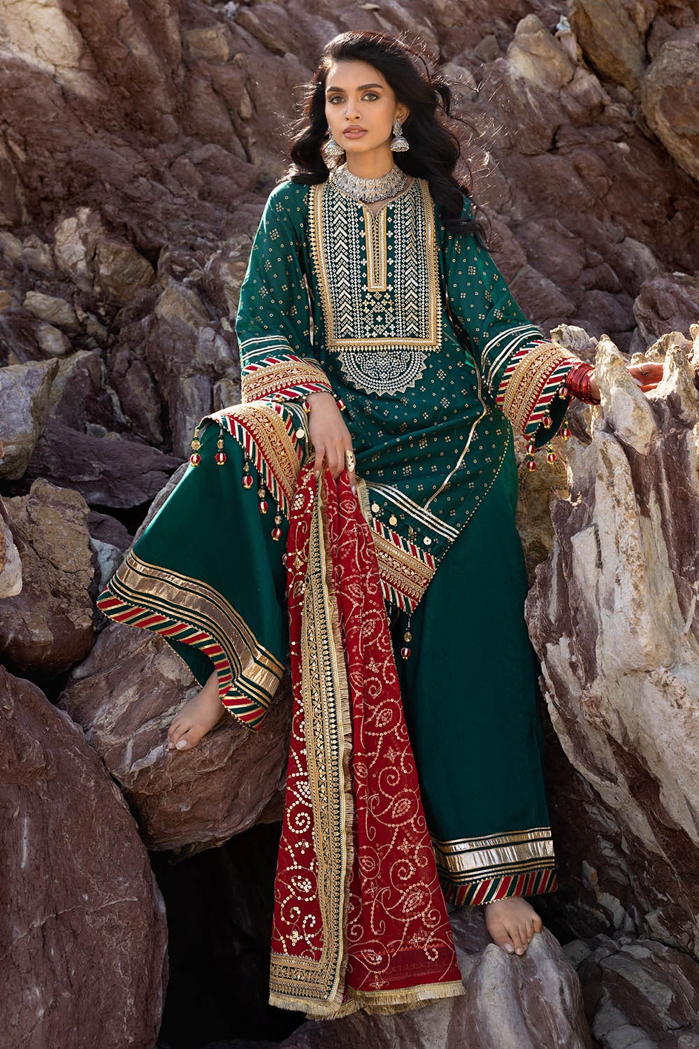 Gul Ahmed | Chunri Lawn 25 | BM-52024 -  Gul Ahmed Ladies Clothes - Original Designer Dress - House of Maryam