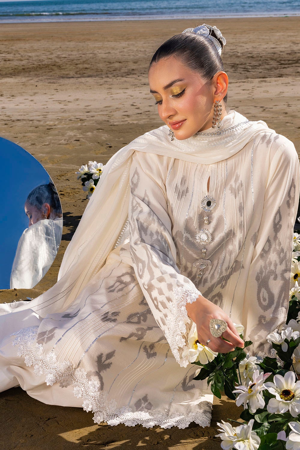 Gul Ahmed | Taara 25 | MJ-52003 -  Gul Ahmed Ladies Clothes - Original Designer Dress - House of Maryam