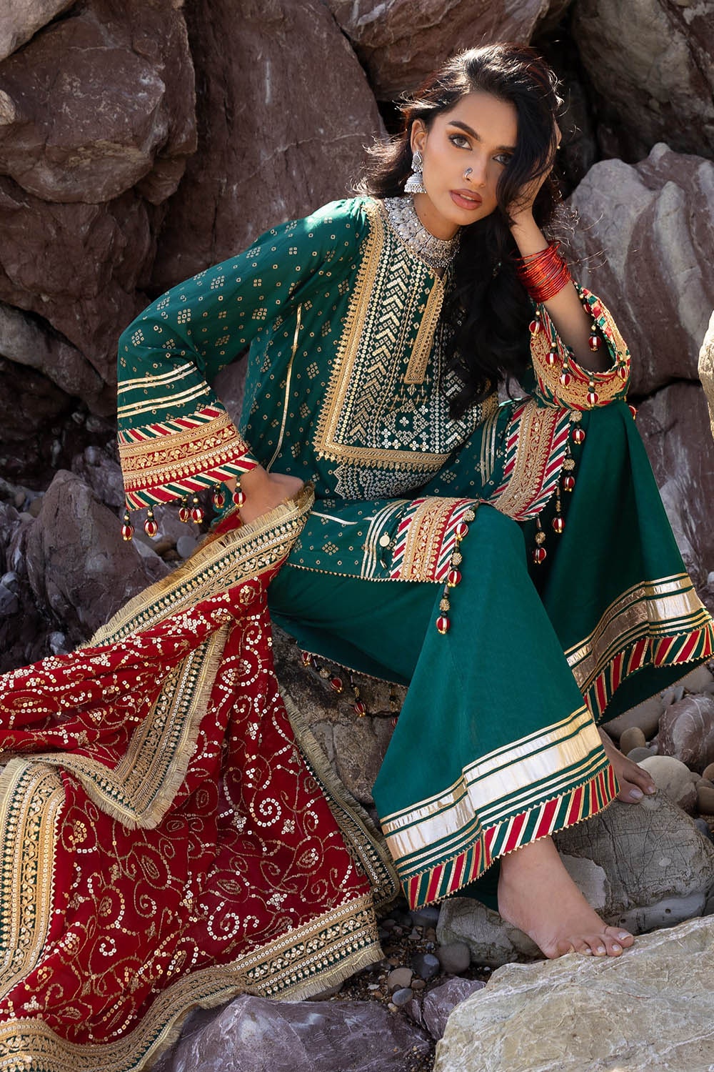 Gul Ahmed | Chunri Lawn 25 | BM-52024 -  Gul Ahmed Ladies Clothes - Original Designer Dress - House of Maryam