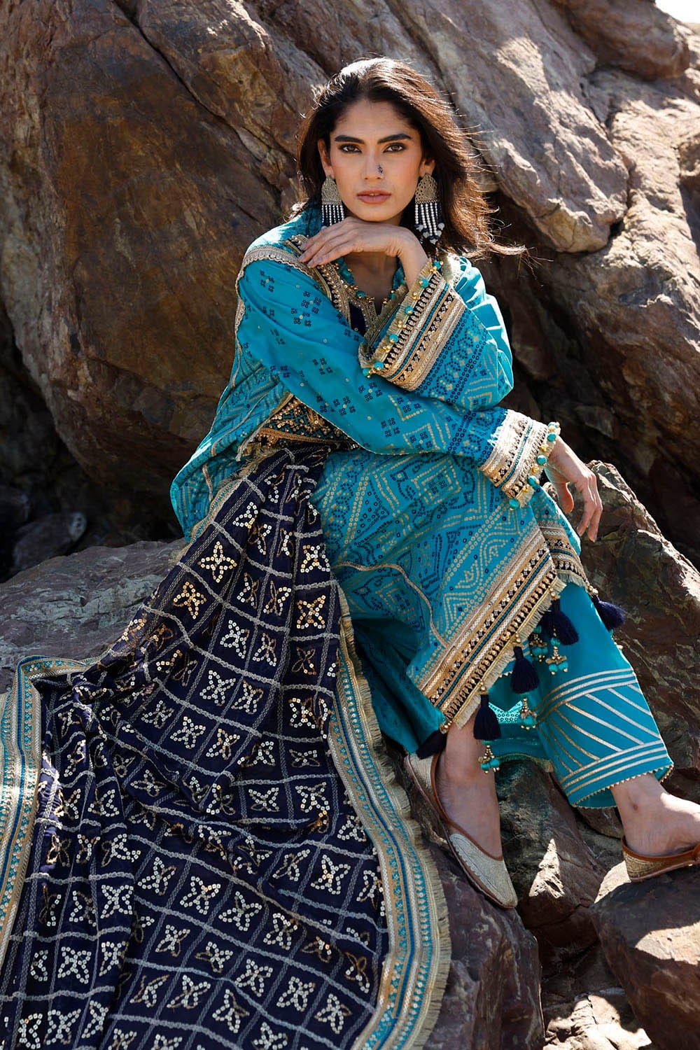 Gul Ahmed | Chunri Lawn 25 | BM-52021 -  Gul Ahmed Ladies Clothes - Original Designer Dress - House of Maryam