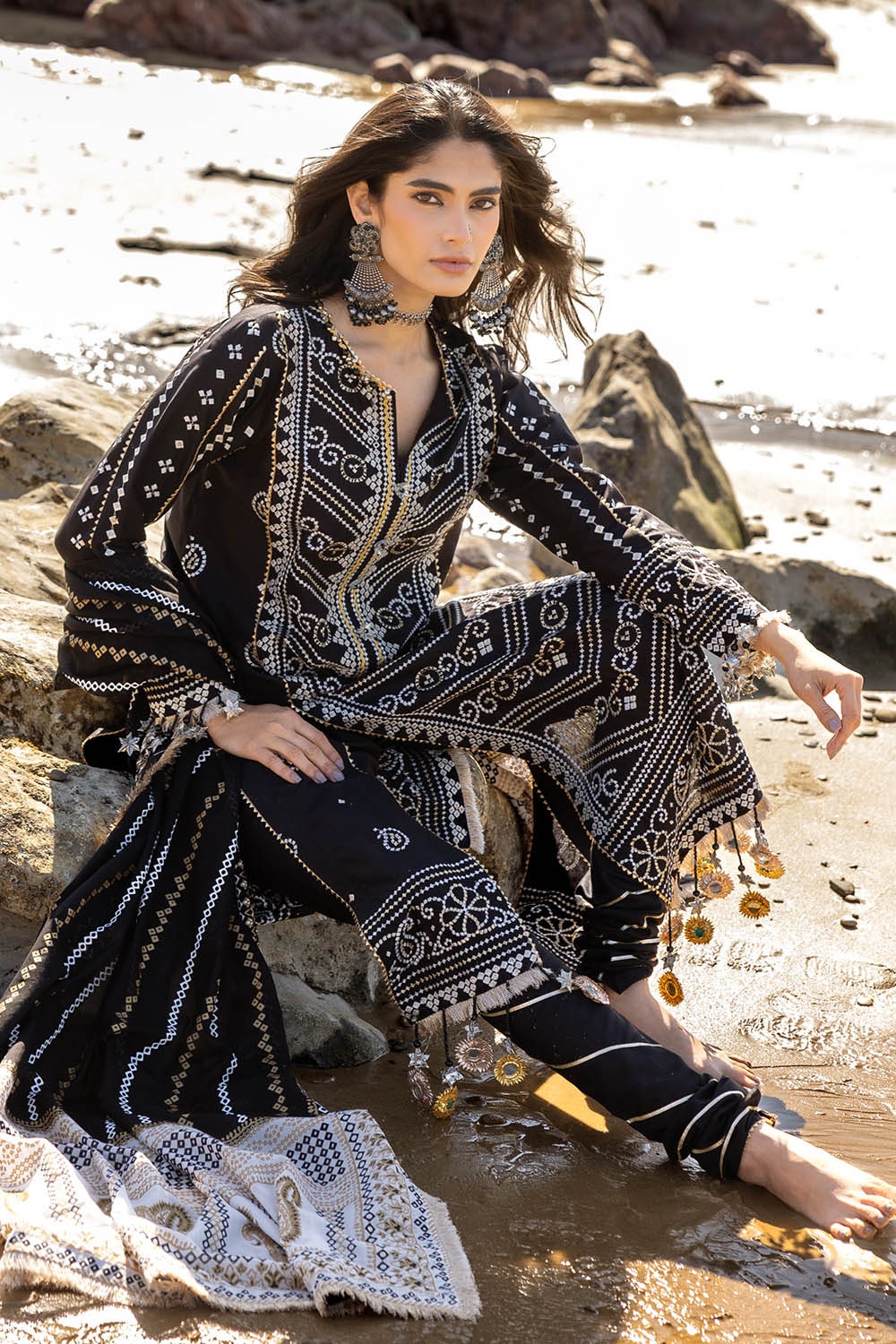 Gul Ahmed | Chunri Lawn 25 | CL-52407 -  Gul Ahmed Ladies Clothes - Original Designer Dress - House of Maryam
