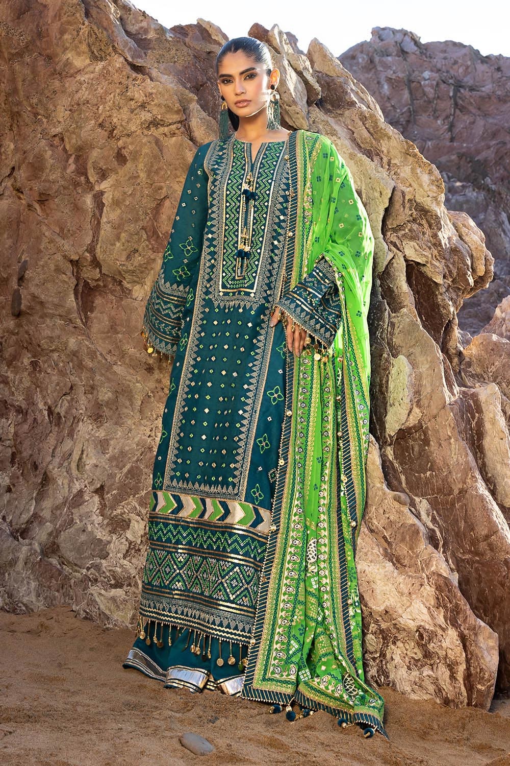Gul Ahmed | Chunri Lawn 25 | BM-52025 -  Gul Ahmed Ladies Clothes - Original Designer Dress - House of Maryam