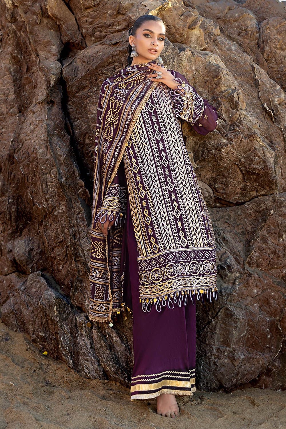 Gul Ahmed | Chunri Lawn 25 | BM-52023 -  Gul Ahmed Ladies Clothes - Original Designer Dress - House of Maryam