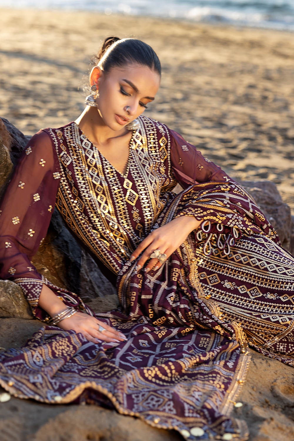 Gul Ahmed | Chunri Lawn 25 | BM-52023 -  Gul Ahmed Ladies Clothes - Original Designer Dress - House of Maryam