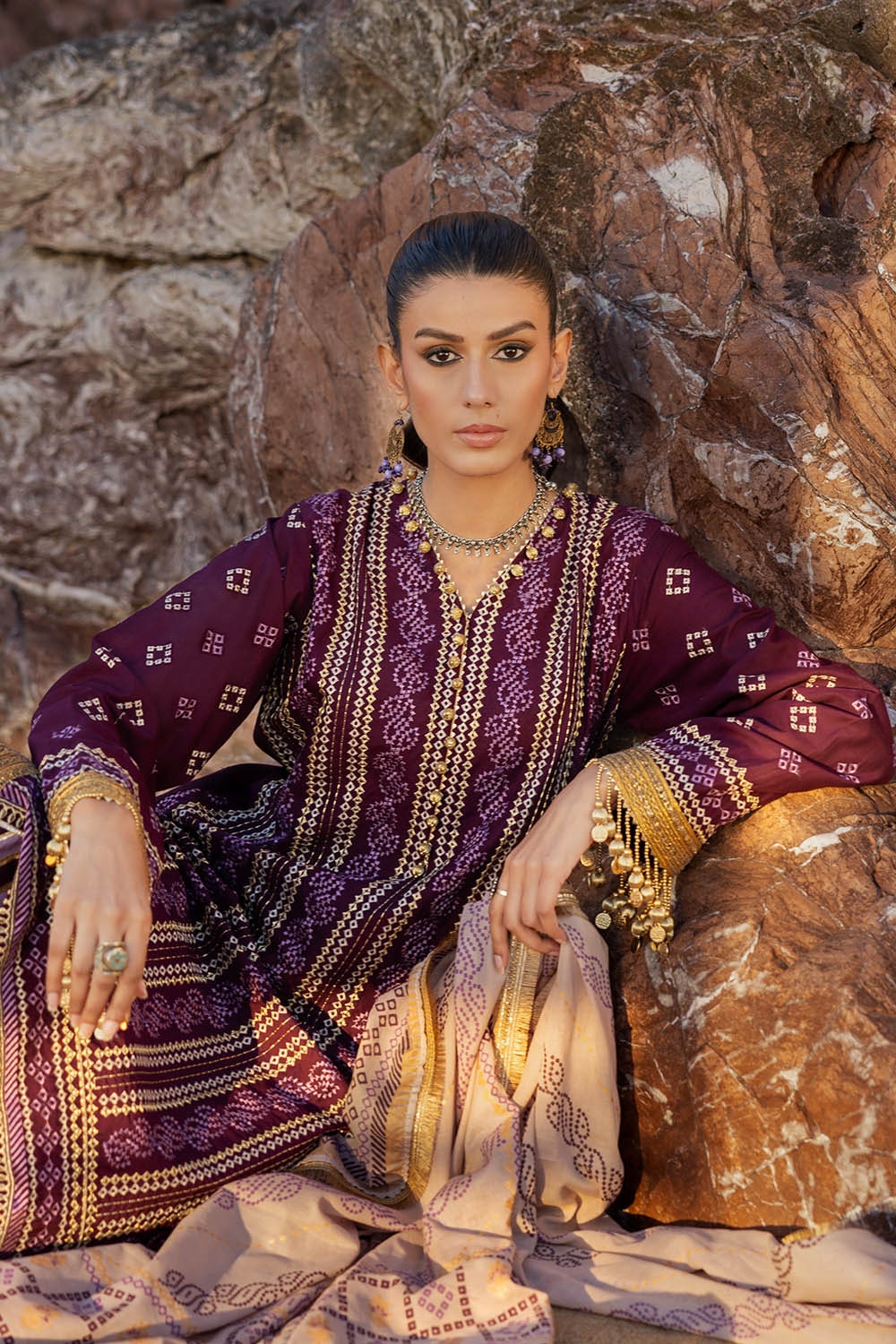 Gul Ahmed | Chunri Lawn 25 | CL-52413 -  Gul Ahmed Ladies Clothes - Original Designer Dress - House of Maryam