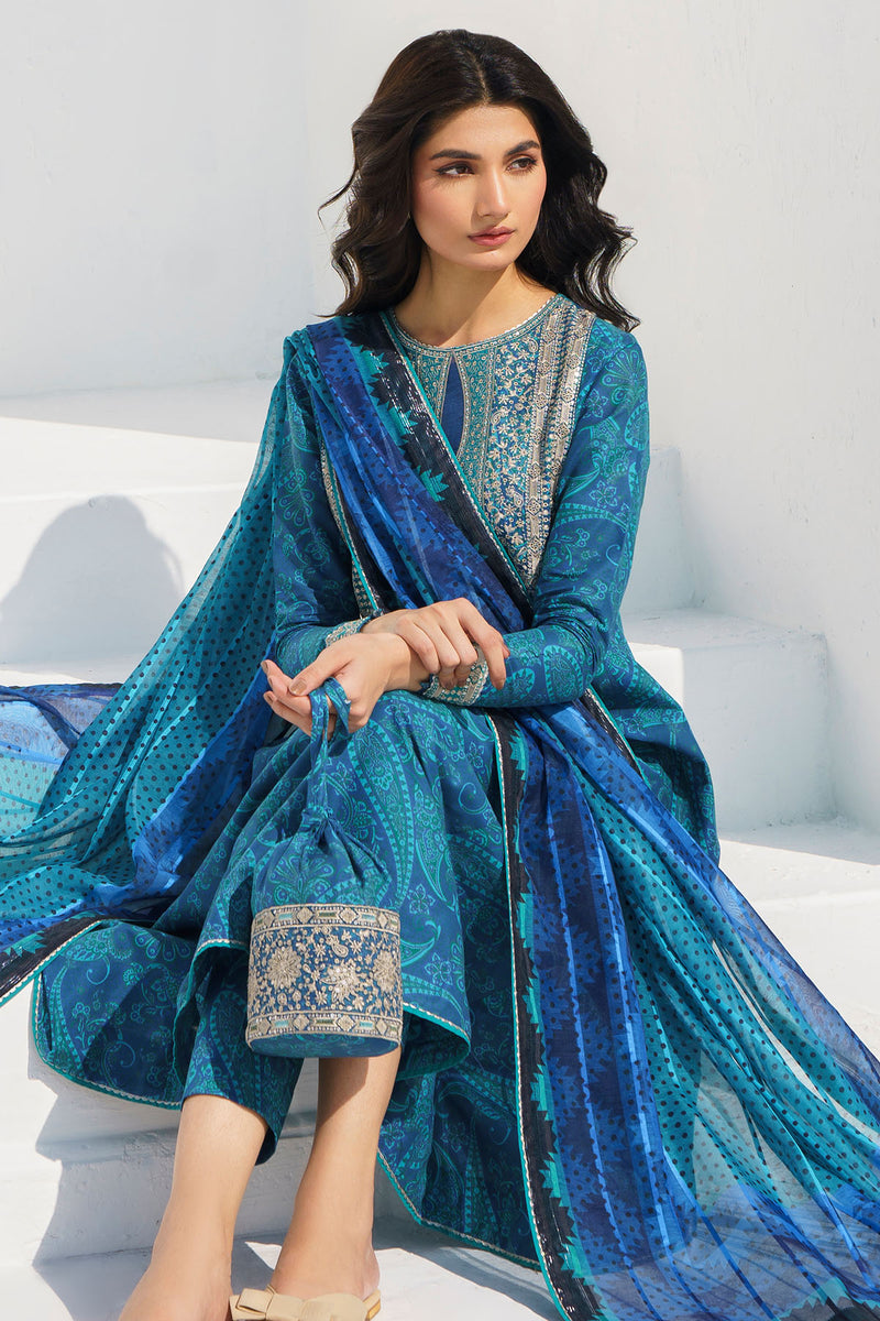 Jazmin | Summer Lawn 25 | USE-9017 -  Jazmin Ladies Clothes - Original Designer Dress - House of Maryam