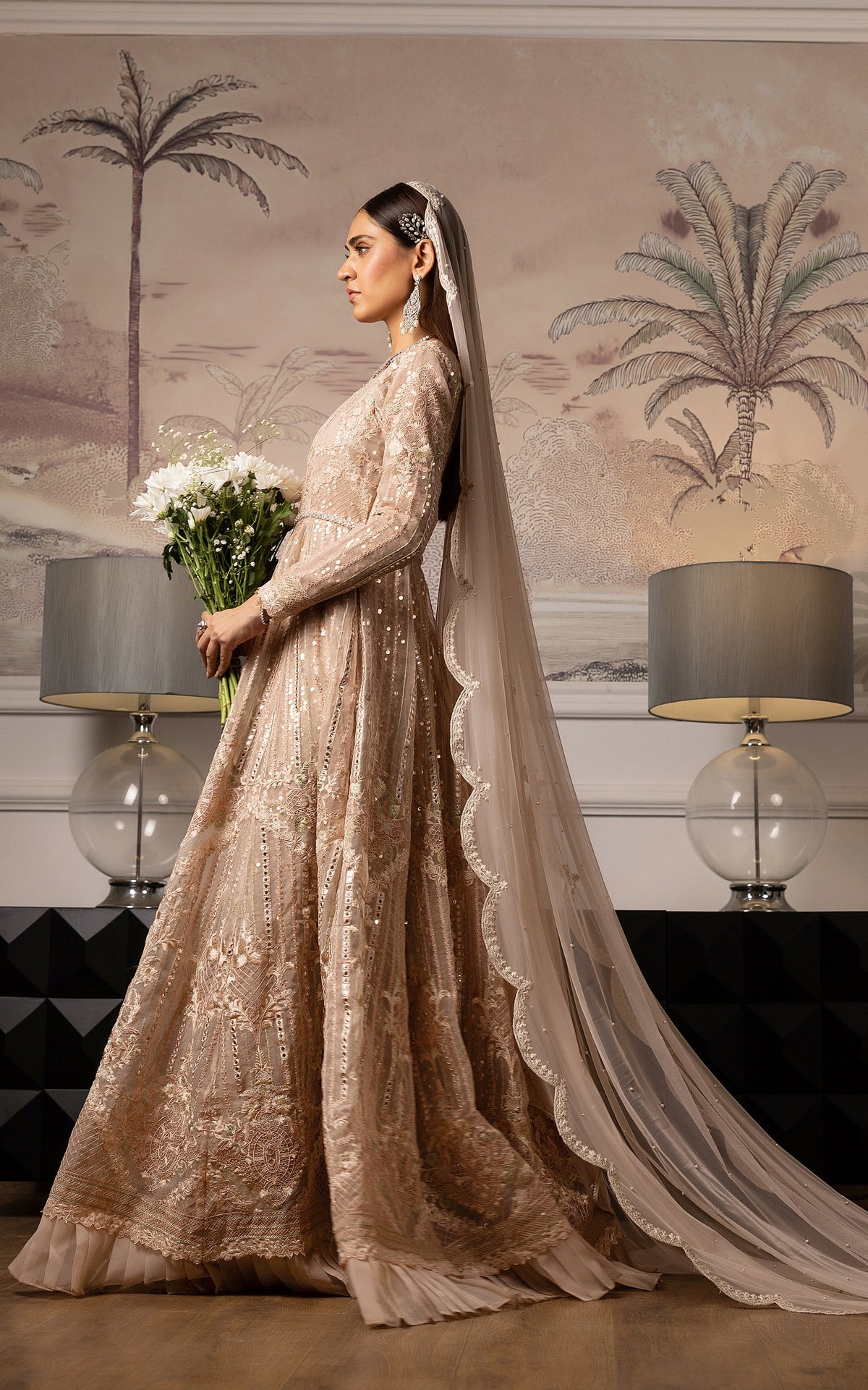 Threads and Motifs | Formal Dresses 25 | Embroidered Net Maxi -  Threads and Motifs Ladies Clothes - Original Designer Dress - House of Maryam