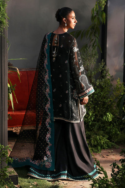 Afrozeh Larosea black khaadi net formal suit, photo 2
