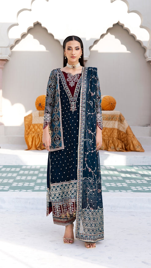Zebtan | Andaz e Makhmal | ZAM-08 -  Zebtan Ladies Clothes - Original Designer Dress - House of Maryam