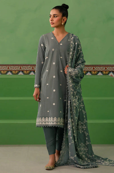 Cross Stitch | Mahiri Embroidered Collection | DUSTY GRANITE -  Cross Stitch Luxury - Original Designer Dress - House of Maryam