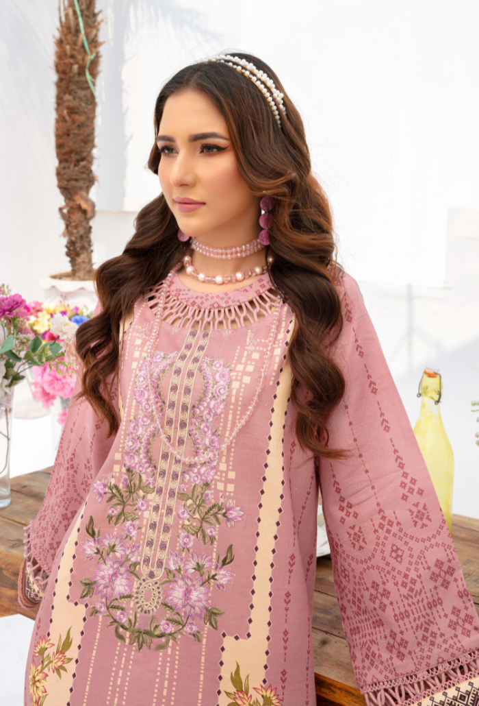 Humdum | Saira Bano Lawn 24 | D01 by Designer HumDum - House of Maryam - Pakistani Designer Ethnic Wear in {{ shop.shopifyCountryName }}