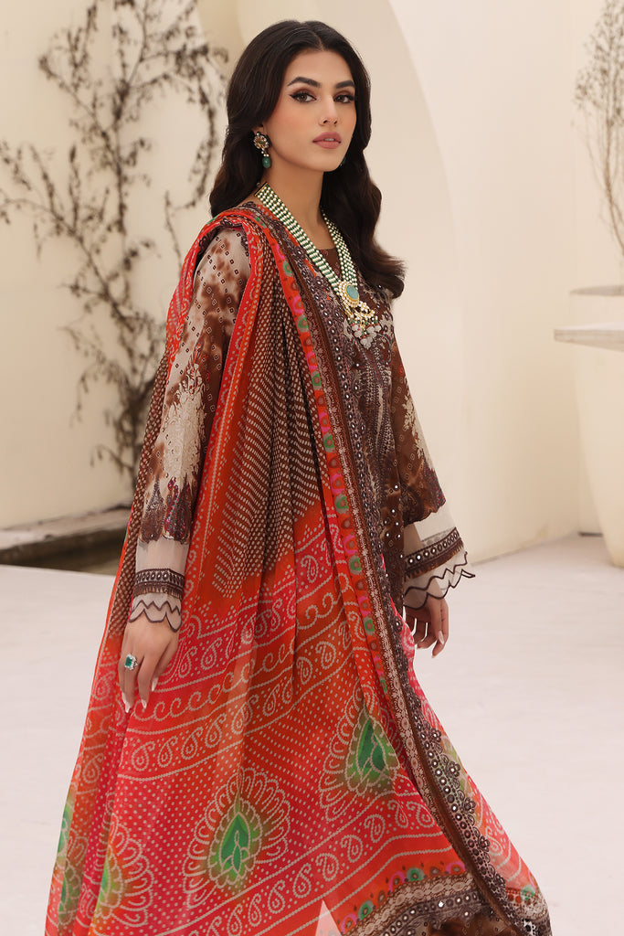 Charizma | Naranji Embroidered Lawn 24 | CN4-008 -  Charizma Luxury - Original Designer Dress - House of Maryam