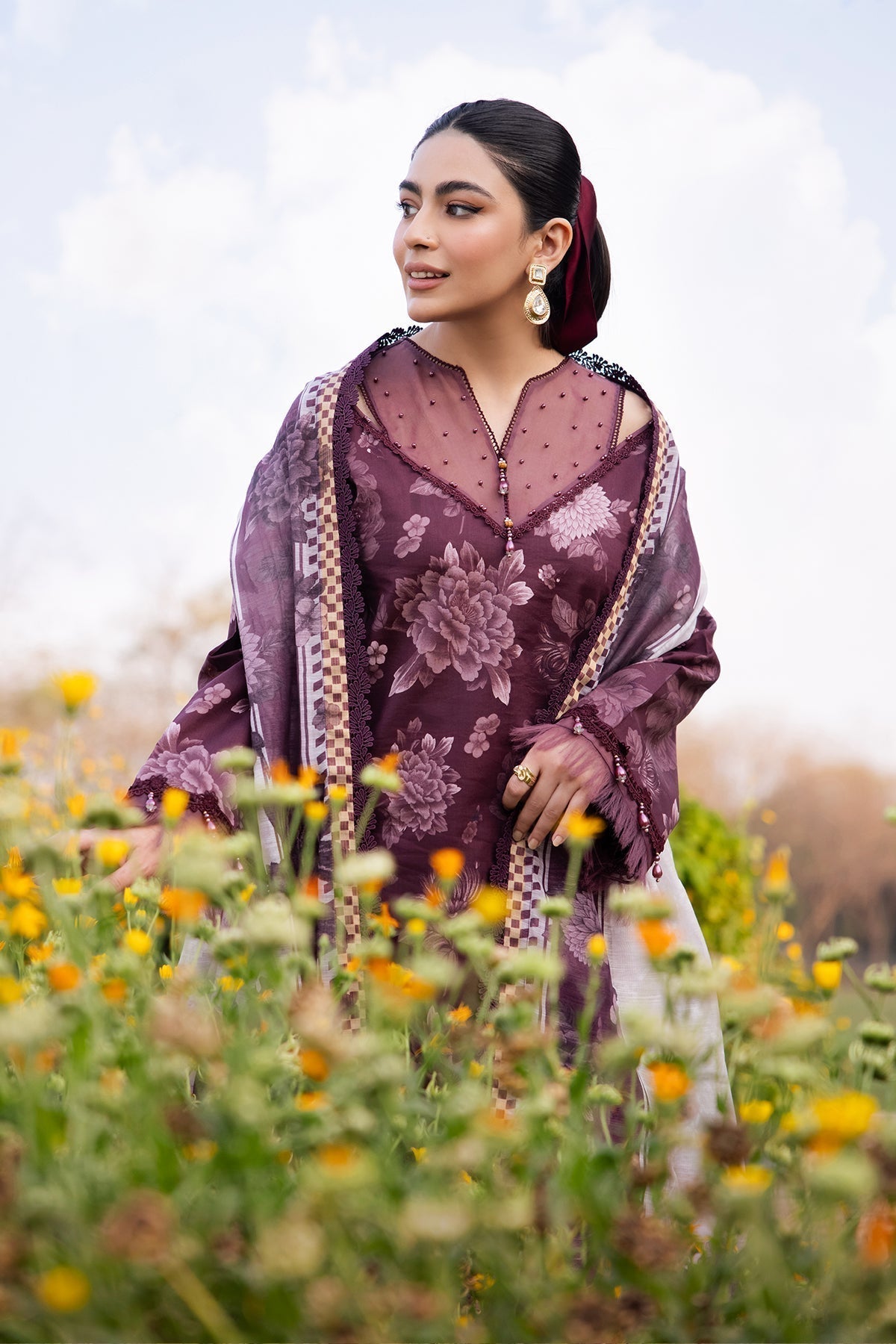 Alizeh | Sheen Lawn Prints 24 | ASTER -  Alizeh Casuals - Original Designer Dress - House of Maryam