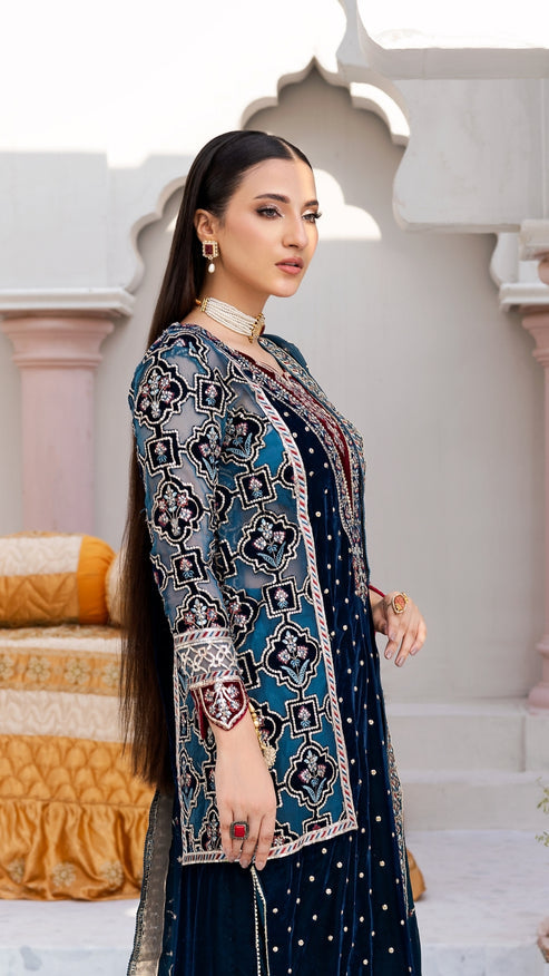 Zebtan | Andaz e Makhmal | ZAM-08 -  Zebtan Ladies Clothes - Original Designer Dress - House of Maryam