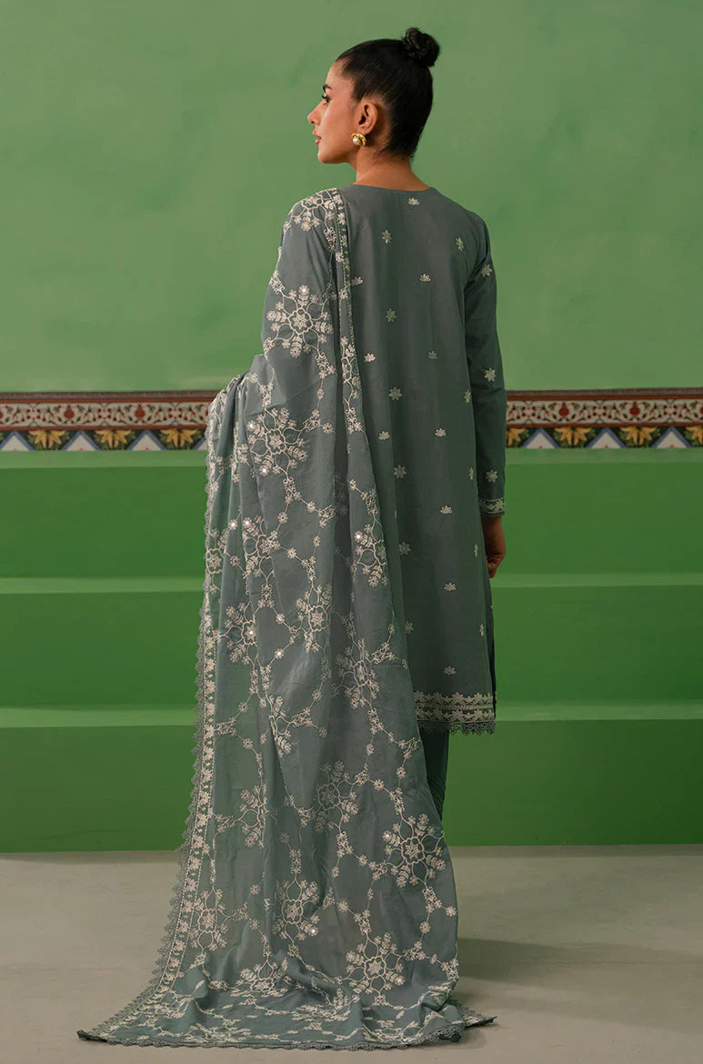Cross Stitch | Mahiri Embroidered Collection | DUSTY GRANITE -  Cross Stitch Luxury - Original Designer Dress - House of Maryam