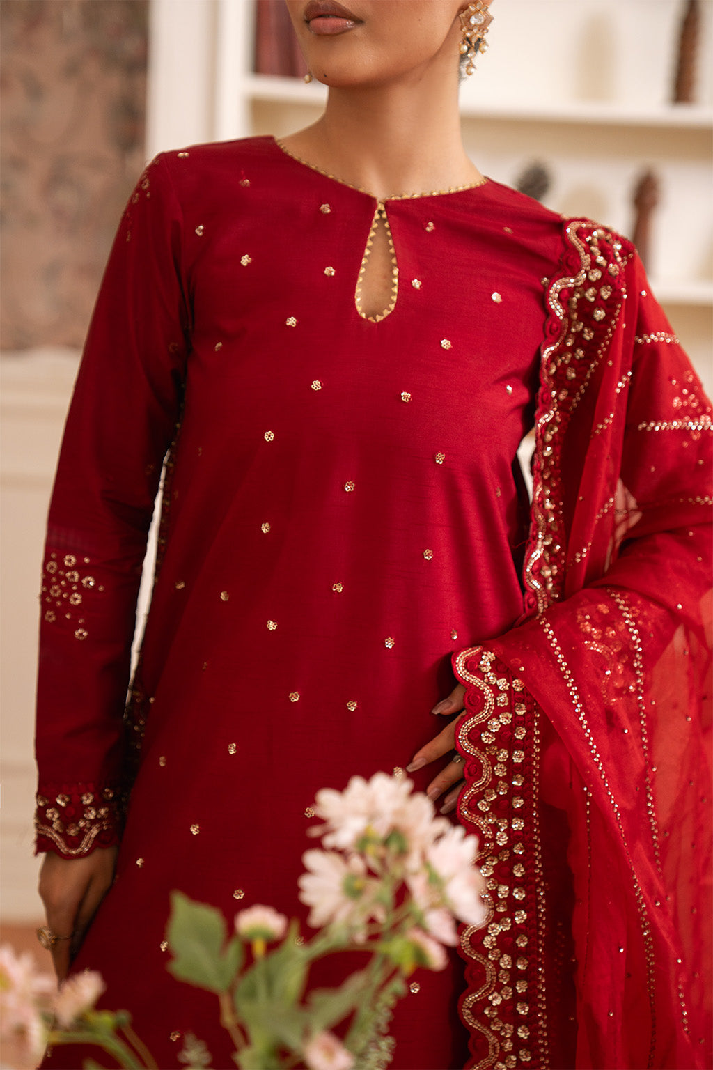 Neeshay | Luxe Pret | Crimora -  Neeshay Ladies Clothes - Original Designer Dress - House of Maryam