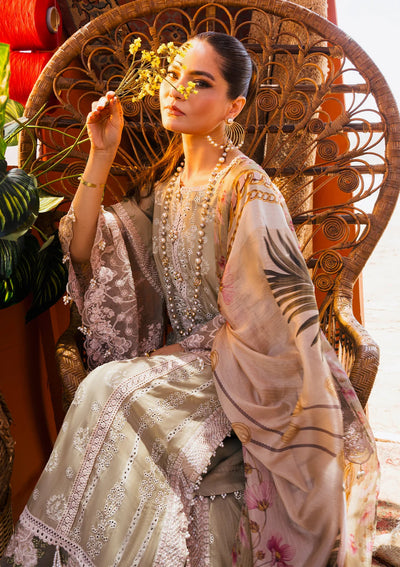 Elaf Premium | Hai Kuch Festive Lawn 24 | EHK-08 Pur Shokh -  Elaf Premium Luxury - Original Designer Dress - House of Maryam