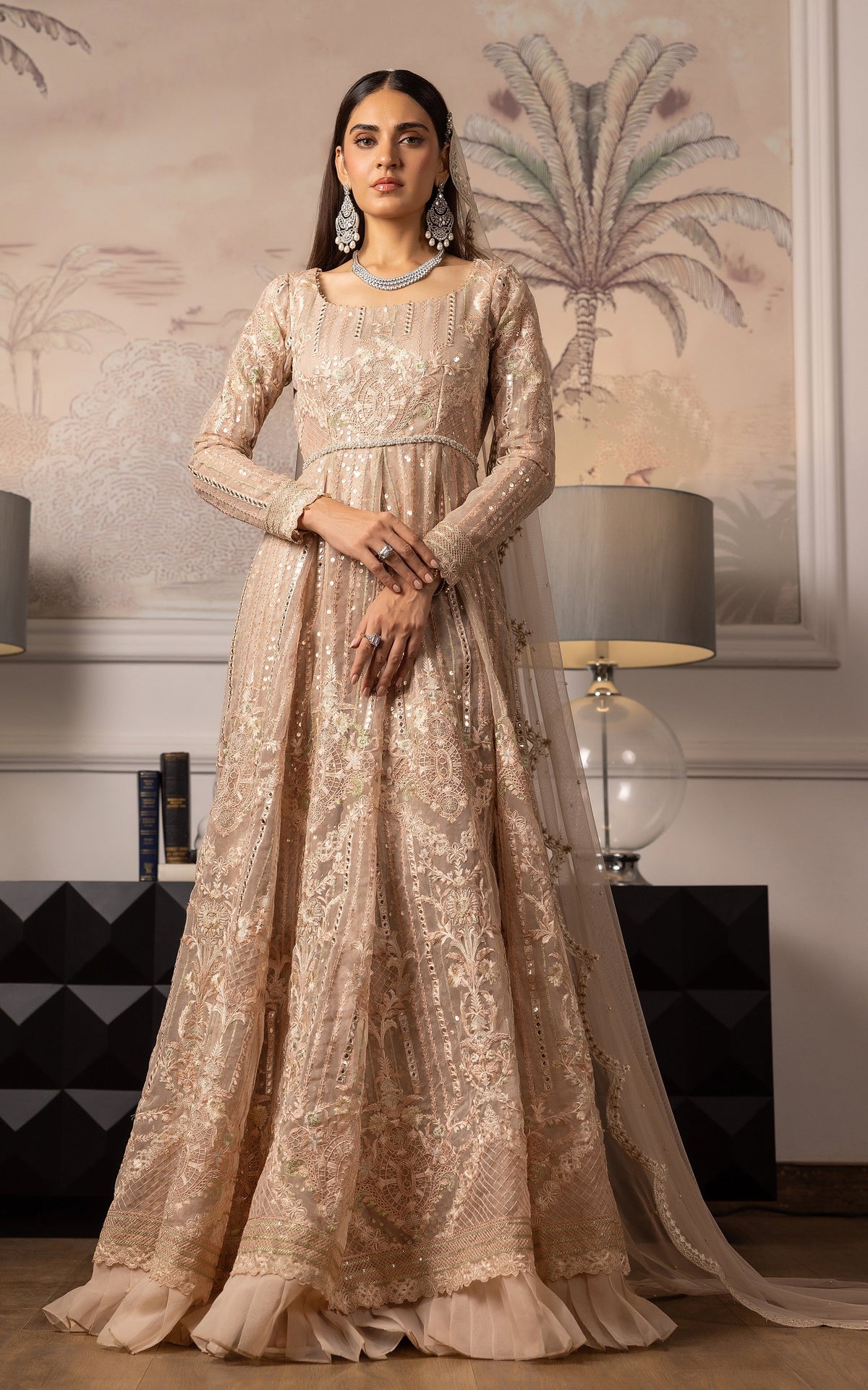 Threads and Motifs | Formal Dresses 25 | Embroidered Net Maxi -  Threads and Motifs Ladies Clothes - Original Designer Dress - House of Maryam