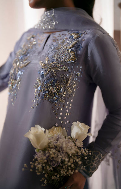 Ajr Couture | Symphony Luxe Festive 25 | Crimson -  AJR Couture Ladies Clothes - Original Designer Dress - House of Maryam