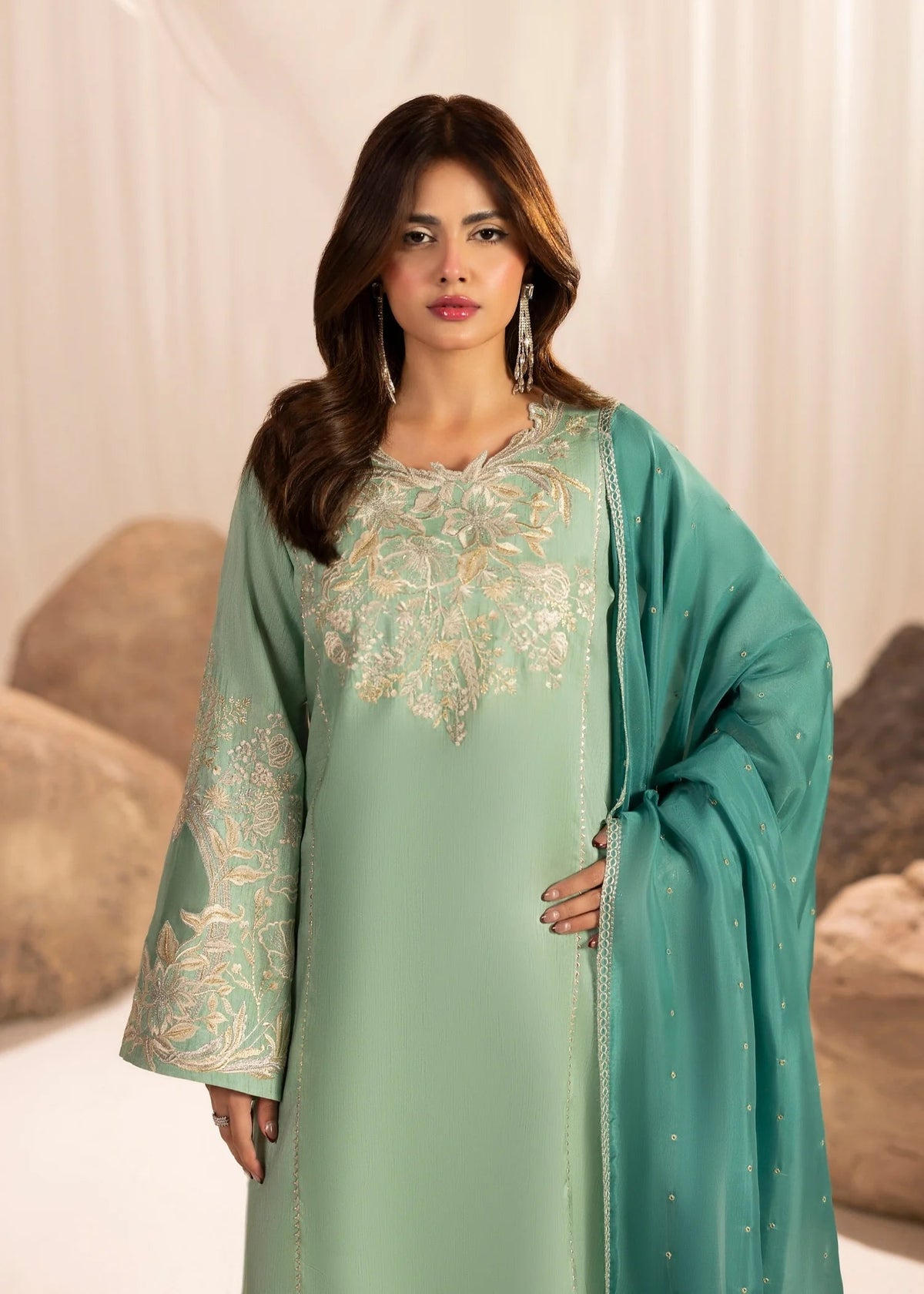 Jamnii | Silk Atelier Pret 26 | SEAFORM SUGAR, image 6