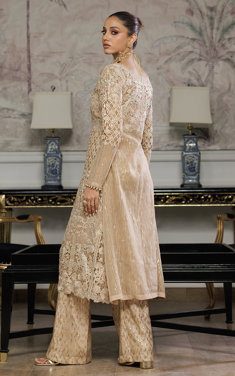 Threads and Motifs | Formal Dresses 25 | Organza Embroidered Dress With Trouser -  Threads and Motifs Ladies Clothes - Original Designer Dress - House of Maryam