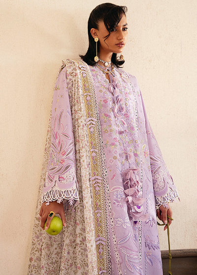 Suffuse Yasmin mauve purple embroidered lawn suit, photo 3