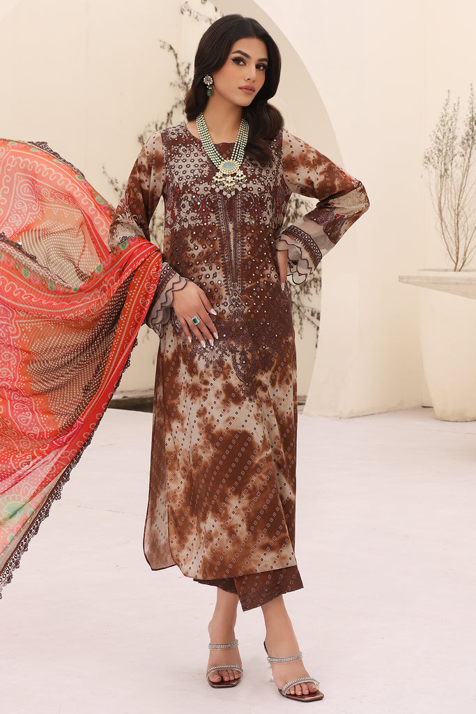 Charizma | Naranji Embroidered Lawn 24 | CN4-008 -  Charizma Luxury - Original Designer Dress - House of Maryam