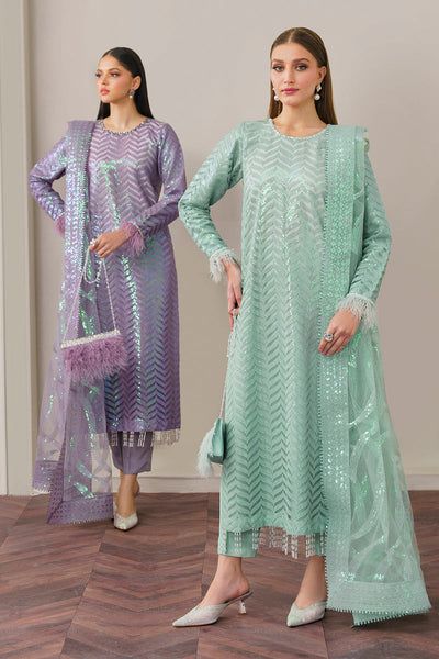 Baroque | Formal Collection | NET UF-517 -  Baroque Ladies Clothes - Original Designer Dress - House of Maryam