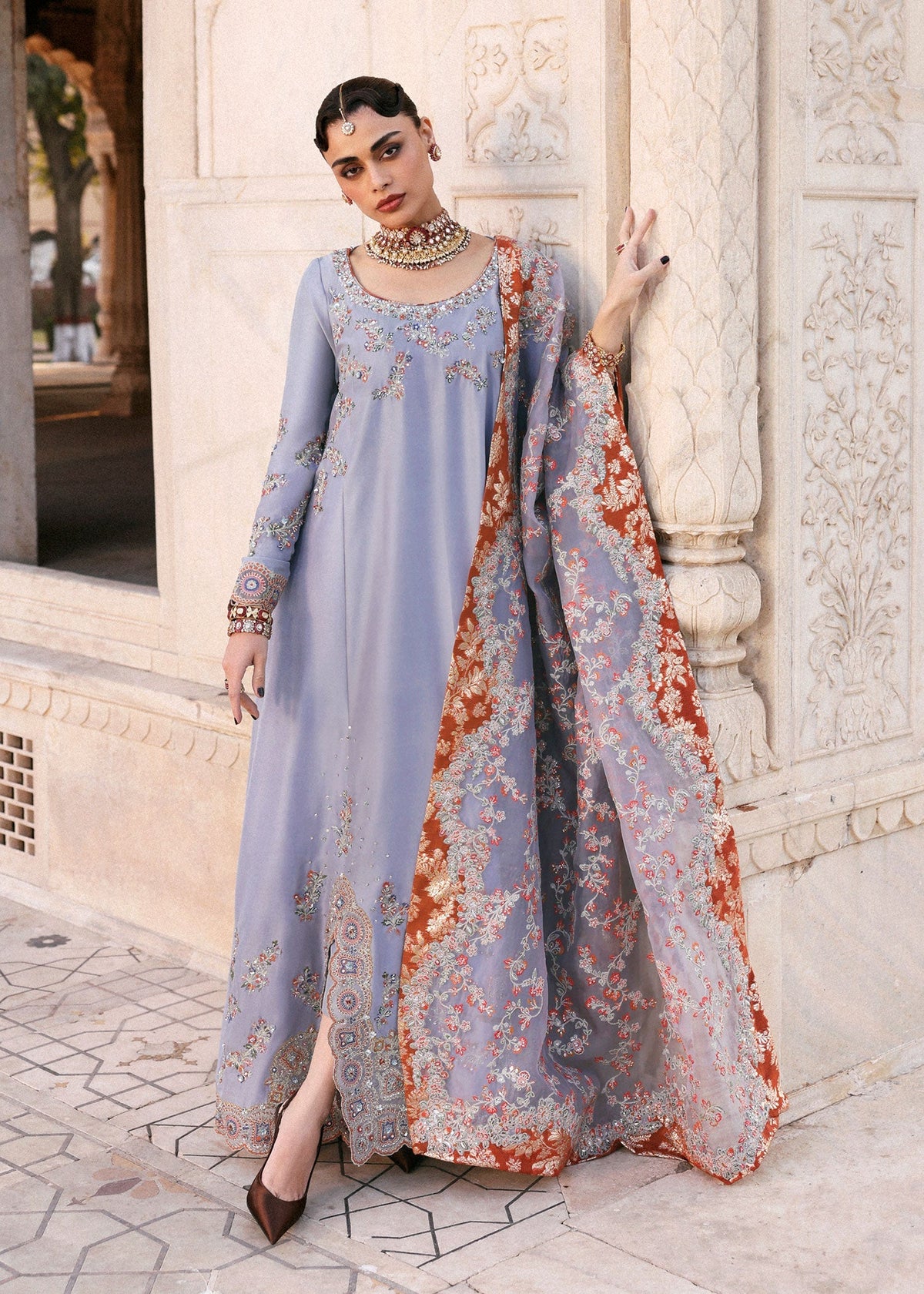Hussain Rehar | Luxury Pret AW 25 | Periwina, image 4