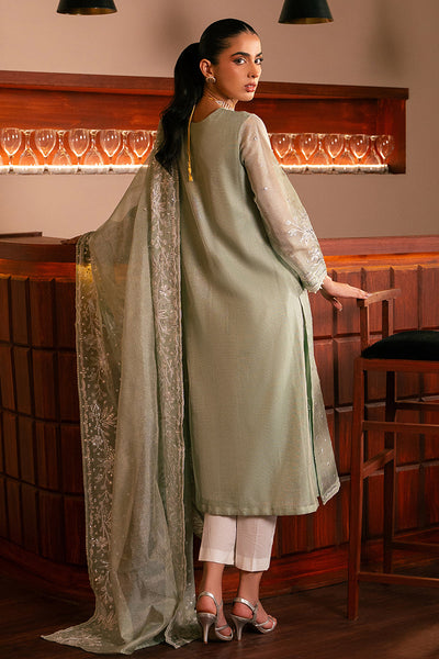 Cross Stitch | Luxury Pret | Minty Meadow-2 PC (Shirt & Dupatta)