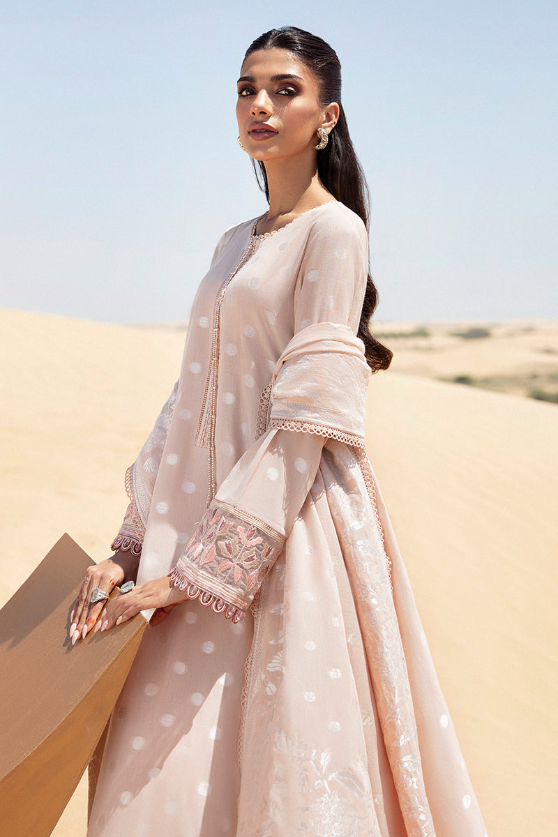 Cross Stitch | Eid Lawn 24 | DUSTY ROSE -  Cross Stitch Luxury - Original Designer Dress - House of Maryam