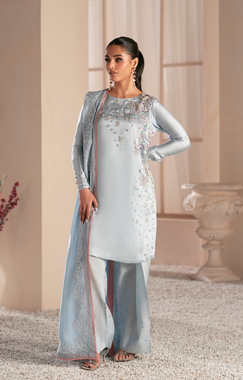 Ajr Couture | Symphony Luxe Festive 25 | Midnight Bloom -  AJR Couture Ladies Clothes - Original Designer Dress - House of Maryam