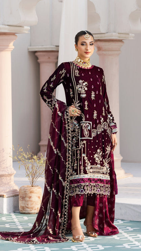 Zebtan | Andaz e Makhmal | ZAM-09 -  Zebtan Ladies Clothes - Original Designer Dress - House of Maryam