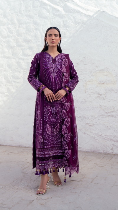 Zebtan | ZA-01 | Anaya Lawn -  Zebtan Luxry Formals - Original Designer Dress - House of Maryam