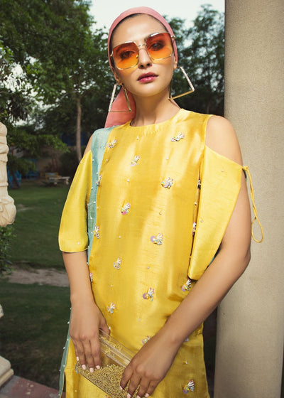 Hana | Serendipity Ready to Wear | Mango Slime -  Hana Ladies Clothes - Original Designer Dress - House of Maryam