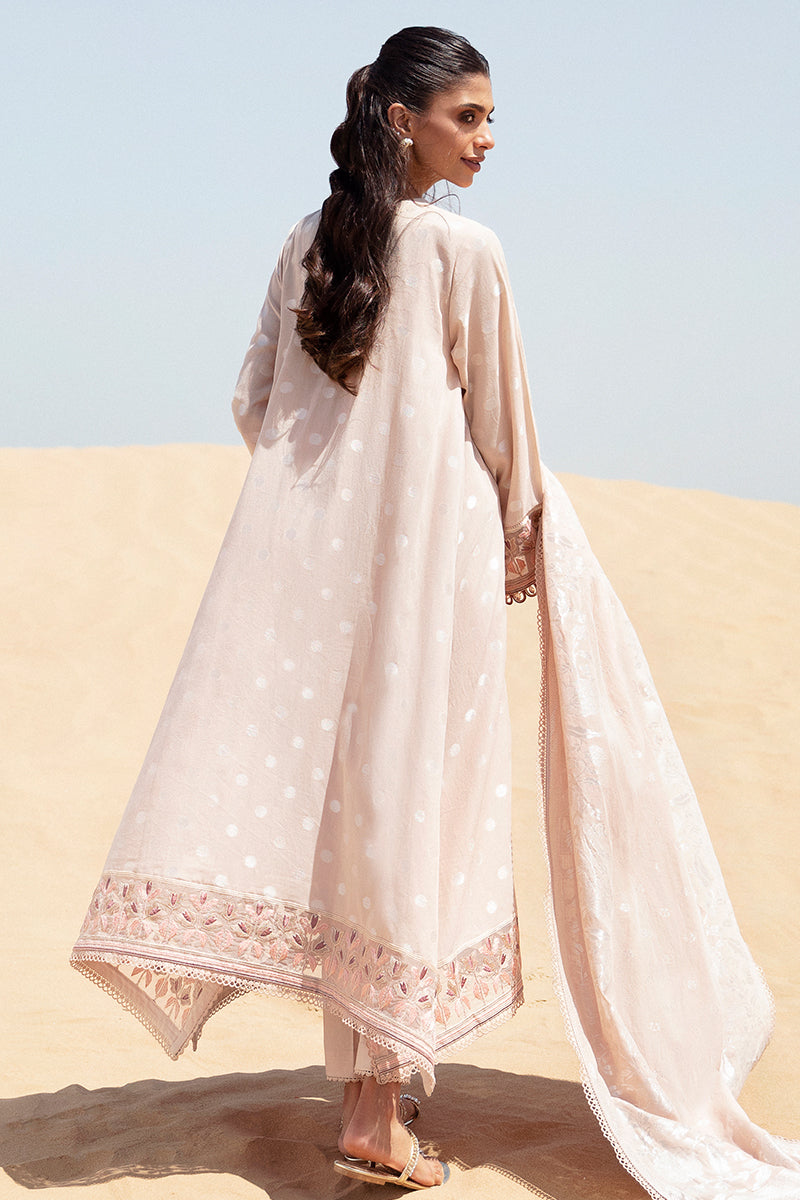 Cross Stitch | Eid Lawn 24 | DUSTY ROSE by Cross Stitch - House of Maryam