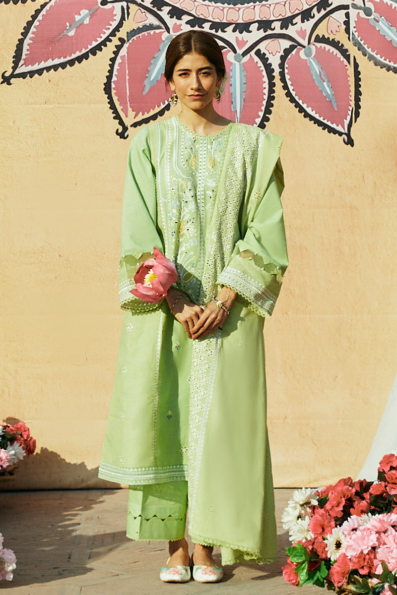 Cross Stitch | Premium Lawn 24 | GARDEN GRACE -  Cross Stitch Formal - Original Designer Dress - House of Maryam