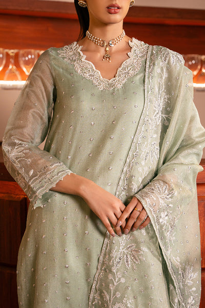Cross Stitch | Luxury Pret | Minty Meadow-2 PC (Shirt & Dupatta)