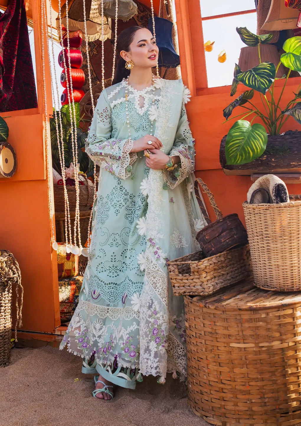 Elaf Premium | Hai Kuch Festive Lawn 24 | EHK-03A Mehrma by Designer Elaf Premium - House of Maryam - Pakistani Designer Ethnic Wear in {{ shop.shopifyCountryName }}