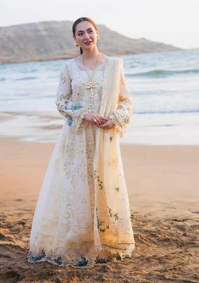 Elaf Premium | Hai Kuch Festive Lawn 24 | EHK-03B Ayra -  Elaf Premium Luxury - Original Designer Dress - House of Maryam