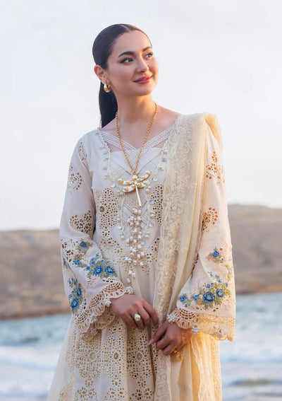 Elaf Premium | Hai Kuch Festive Lawn 24 | EHK-03B Ayra -  Elaf Premium Luxury - Original Designer Dress - House of Maryam