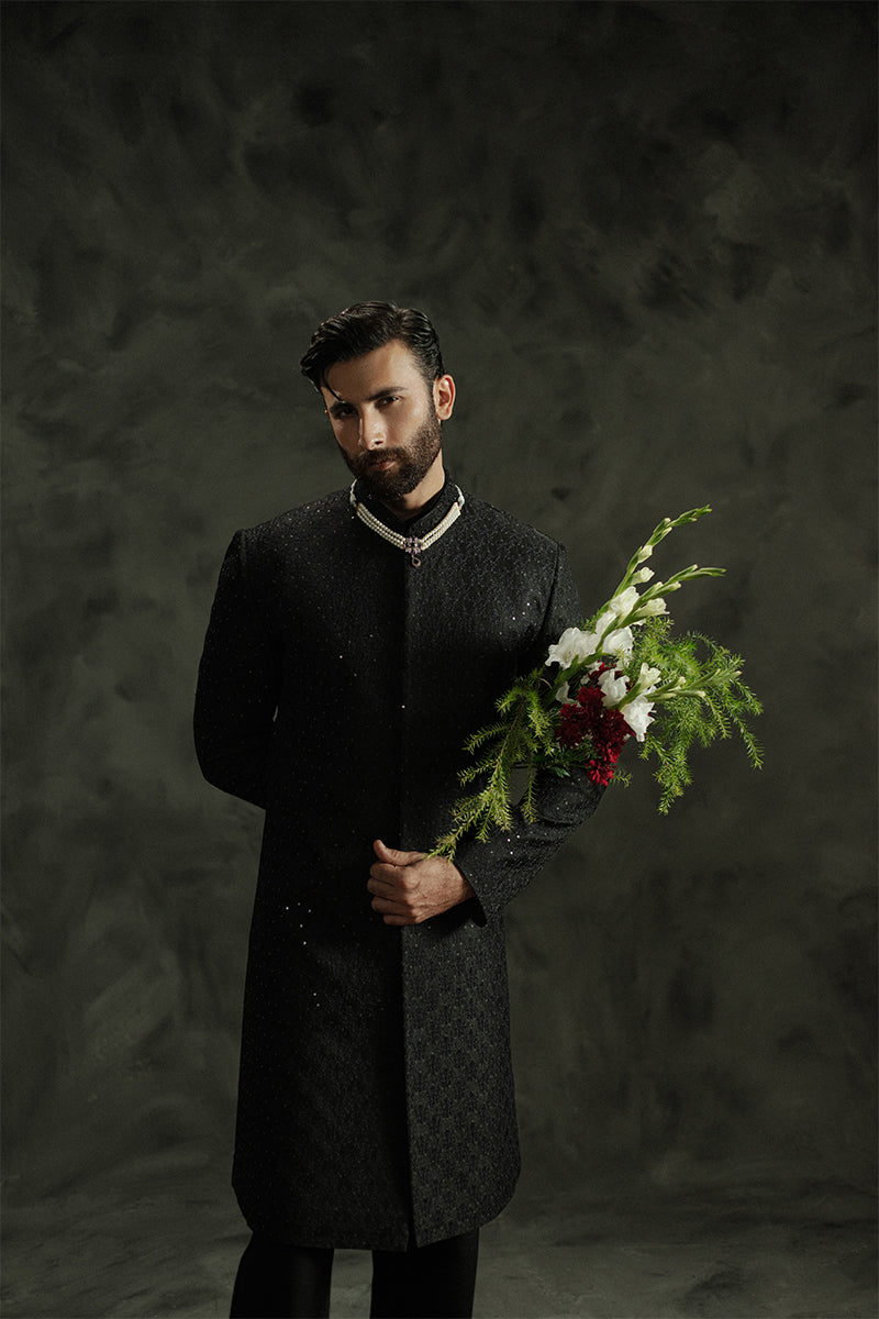 Republic By Omar Farooq | Sherwani Couture | 'Kabir' Sherwani -  Republic by Omar Farooq SHERWANI COUTURE - Original Designer Dress - House of Maryam