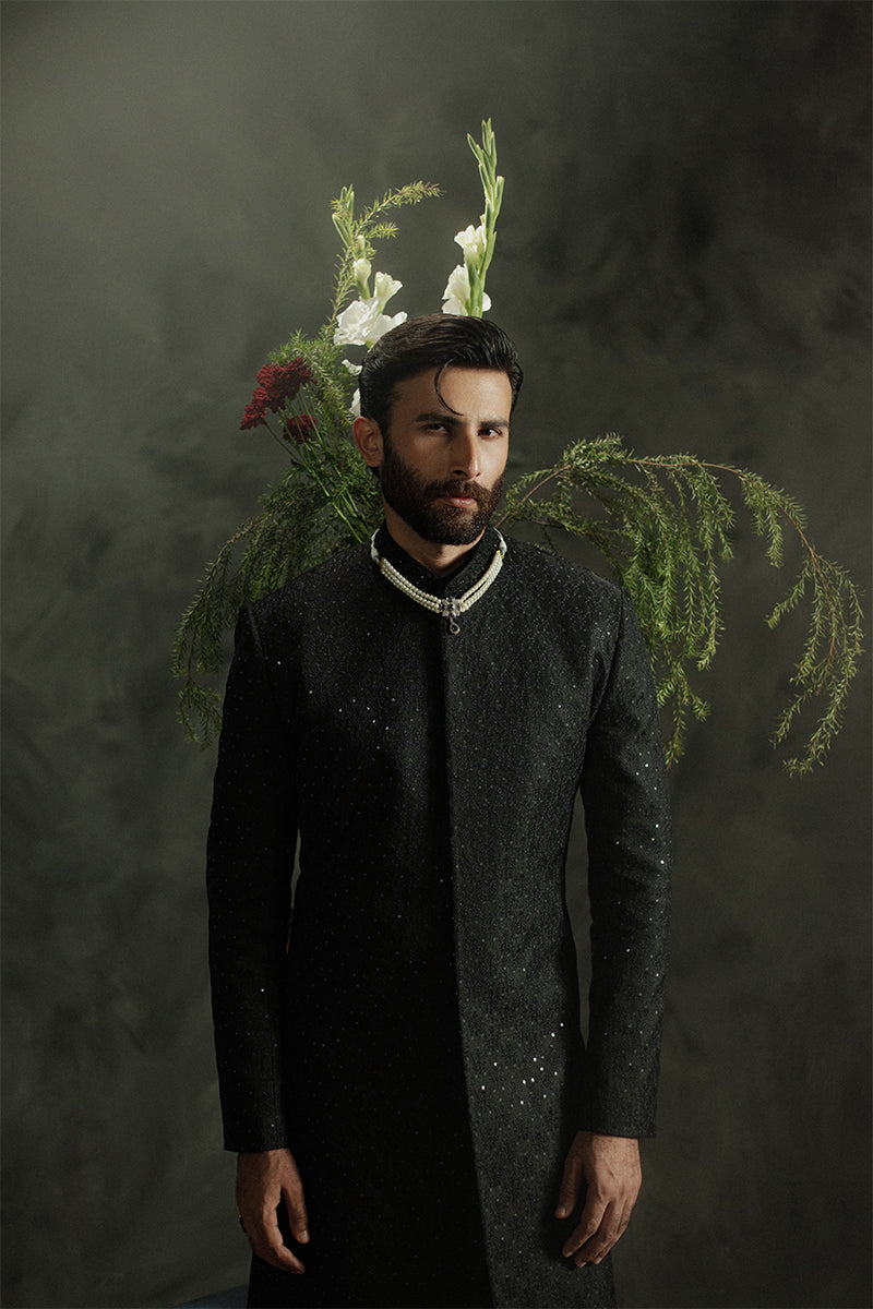 Republic By Omar Farooq | Sherwani Couture | 'Kabir' Sherwani -  Republic by Omar Farooq SHERWANI COUTURE - Original Designer Dress - House of Maryam