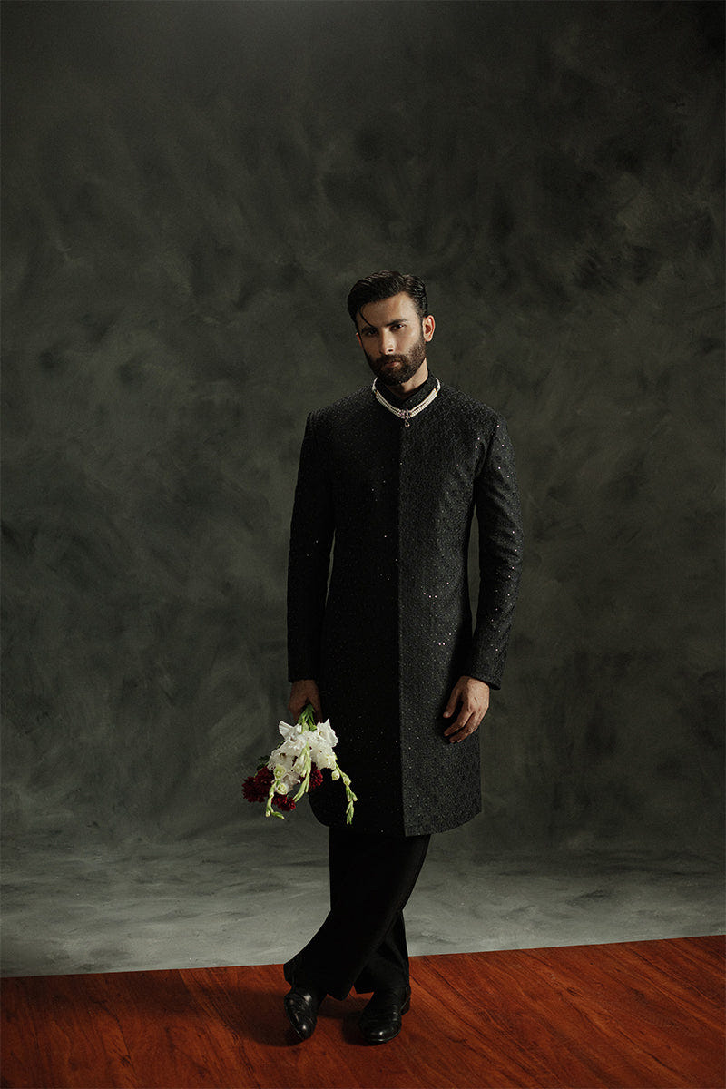 Republic By Omar Farooq | Sherwani Couture | 'Kabir' Sherwani -  Republic by Omar Farooq SHERWANI COUTURE - Original Designer Dress - House of Maryam