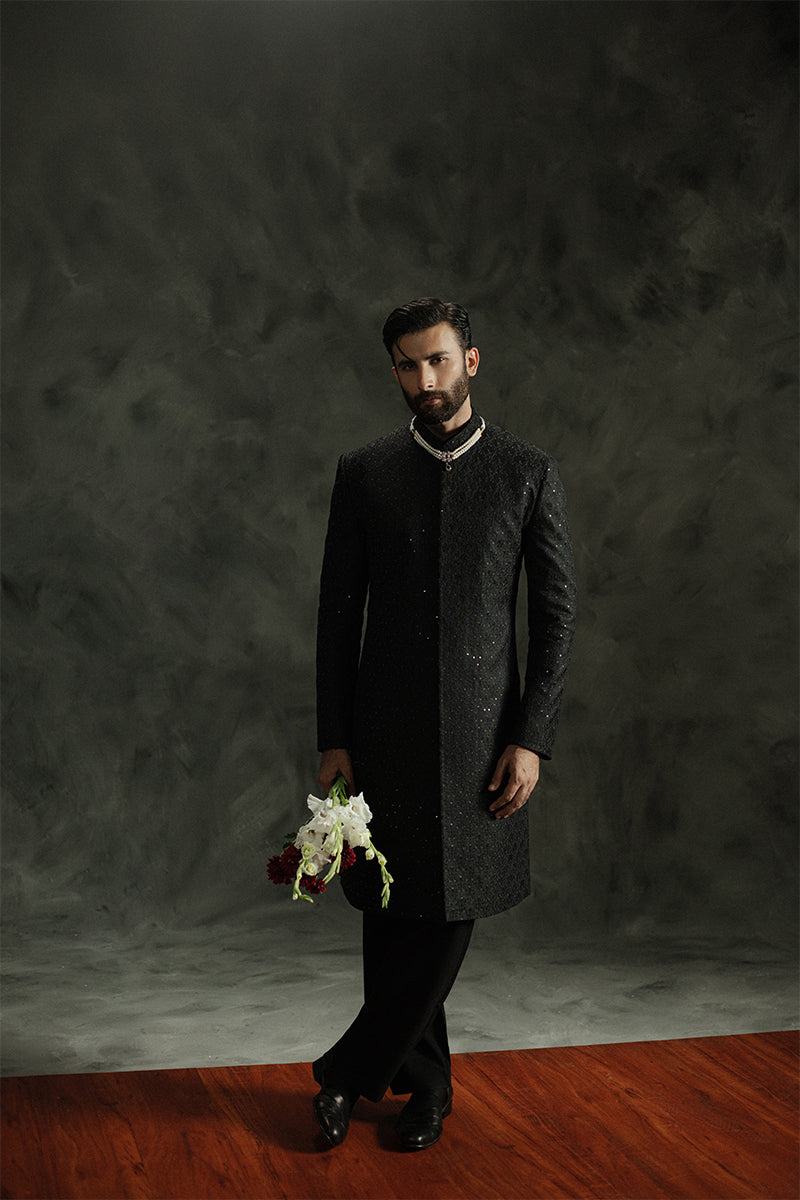 Republic By Omar Farooq | Sherwani Couture | 'Kabir' Sherwani -  Republic by Omar Farooq SHERWANI COUTURE - Original Designer Dress - House of Maryam